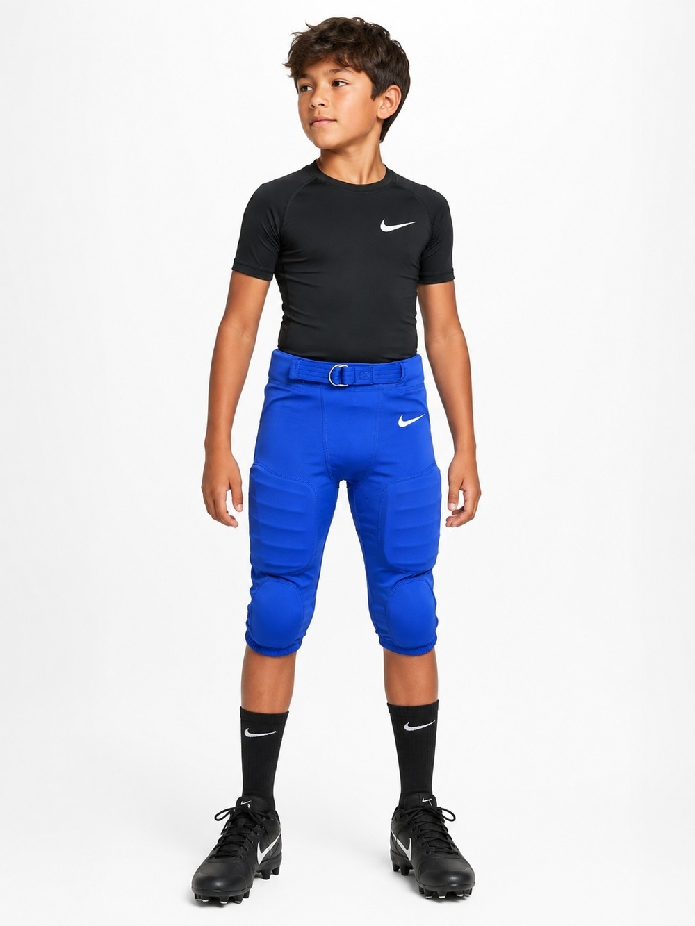 Nike Dri-fit Kids Boys Youth Royal Blue Padded Football Pants Retail Tags